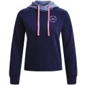 Bluza damska Under Armour Rival Fleece CB Hoodie granatowa 1373031 410