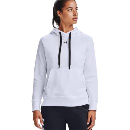 Bluza damska Under Armour Rival Fleece HB Hoodie biała 1356317 100