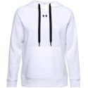 Bluza damska Under Armour Rival Fleece HB Hoodie biała 1356317 100