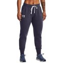 Spodnie damskie Under Armour Rival Fleece Jogger szare 1356416 558