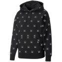 Bluza damska Puma Brand Love AOP Hoodie FL czarna 535706 01