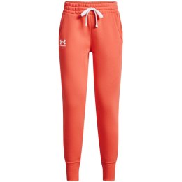 Spodnie damskie Under Armour Rival Fleece pomarańczowe 1356416 877