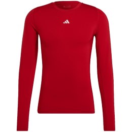 Koszulka męska adidas Techfit Aeroready Long Sleeve Tee czerwona HP0639