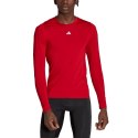 Koszulka męska adidas Techfit Aeroready Long Sleeve Tee czerwona HP0639