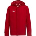 Kurtka dla dzieci adidas Entrada 22 All-Weather czerwona IK4013