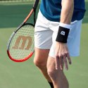 Frotka na rękę Wilson Extra Wide Wristband OSFA 2 szt. czarno-białe WRA733519