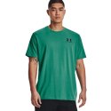 Koszulka męska Under Armour Sportstyle Left Chest SS zielona 1326799 509