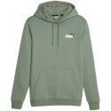 Bluza męska Puma ESS+ 2 Col Small Logo Hoodie FL zielona 674471 44