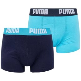 Bokserki dla dzieci Puma Basic Boxer 2P niebieskie, granatowe 935454 05