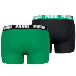 Bokserki męskie Puma Basic Boxer 2P zielone, czarne 906823 34