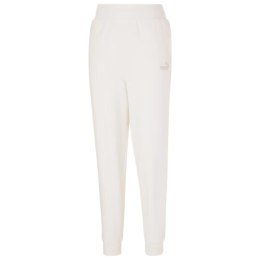 Spodnie damskie Puma ESS+ Embroidery High-Waist Pants FL kremowe 670007 99