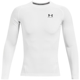 Koszulka męska Under Armour HG Armour Comp LS biała 1361524 100