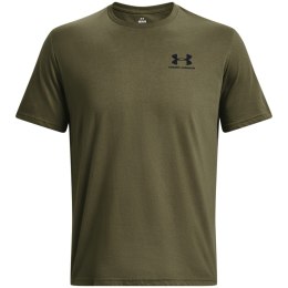 Koszulka męska Under Armour Sportstyle Left Chest Ss zielona 1326799 392