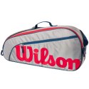 Torba tenisowa Wilson Junior 3PK szaro-czerwona WR8023901001