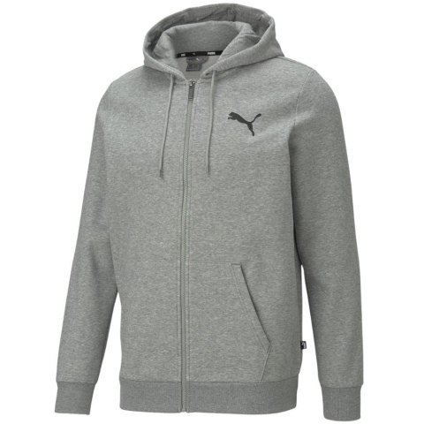 Bluza męska Puma ESS Small Logo FZ Hoodie szara 586702 53