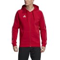 Bluza męska adidas Core 18 FZ Hoody czerwona FT8071