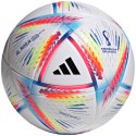 Piłka nożna adidas Al Rihla League box biało-różowo-niebieska w H57782