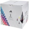 Piłka nożna adidas Al Rihla League box biało-różowo-niebieska w H57782