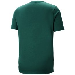 Koszulka męska Puma ESS+ 2 Col Logo Tee zielona 586759 45