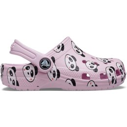 Chodaki dla dzieci Crocs Classic Panda Print Clog jasnoróżowe 206999 6GD