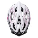 Kask rowerowy Meteor Gruver M 55-58 cm biało-szaro-czarno-fioletowy 24754