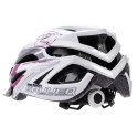 Kask rowerowy Meteor Gruver M 55-58 cm biało-szaro-czarno-fioletowy 24754