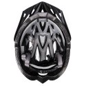 Kask rowerowy Meteor Gruver M 55-58 cm biało-szaro-czarno-fioletowy 24754