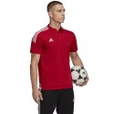 Koszulka męska adidas Condivo 22 Polo czerwona H44107